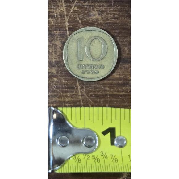 Vintage 1961 Israeli 10 Agorot coin - Picture 2 of 2